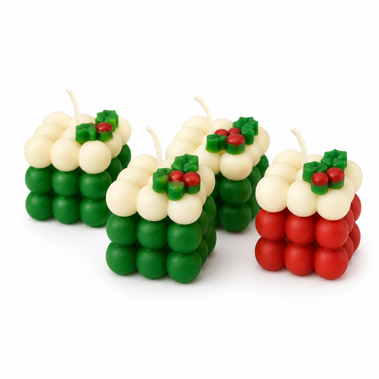 Christmas Bubble Candle