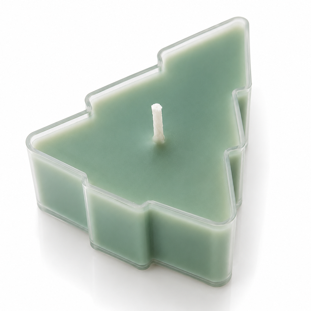 X-mas Tree t-light Candle | set of 8